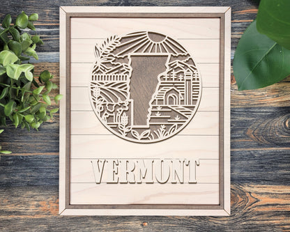 Vermont Heritage Frame Pop Sign