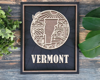 Vermont Heritage Frame Pop Sign