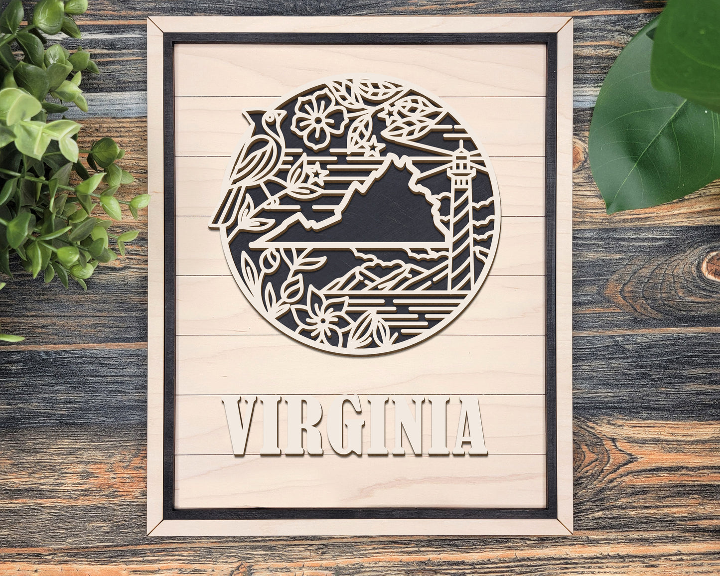 Virginia Heritage Frame Pop Sign