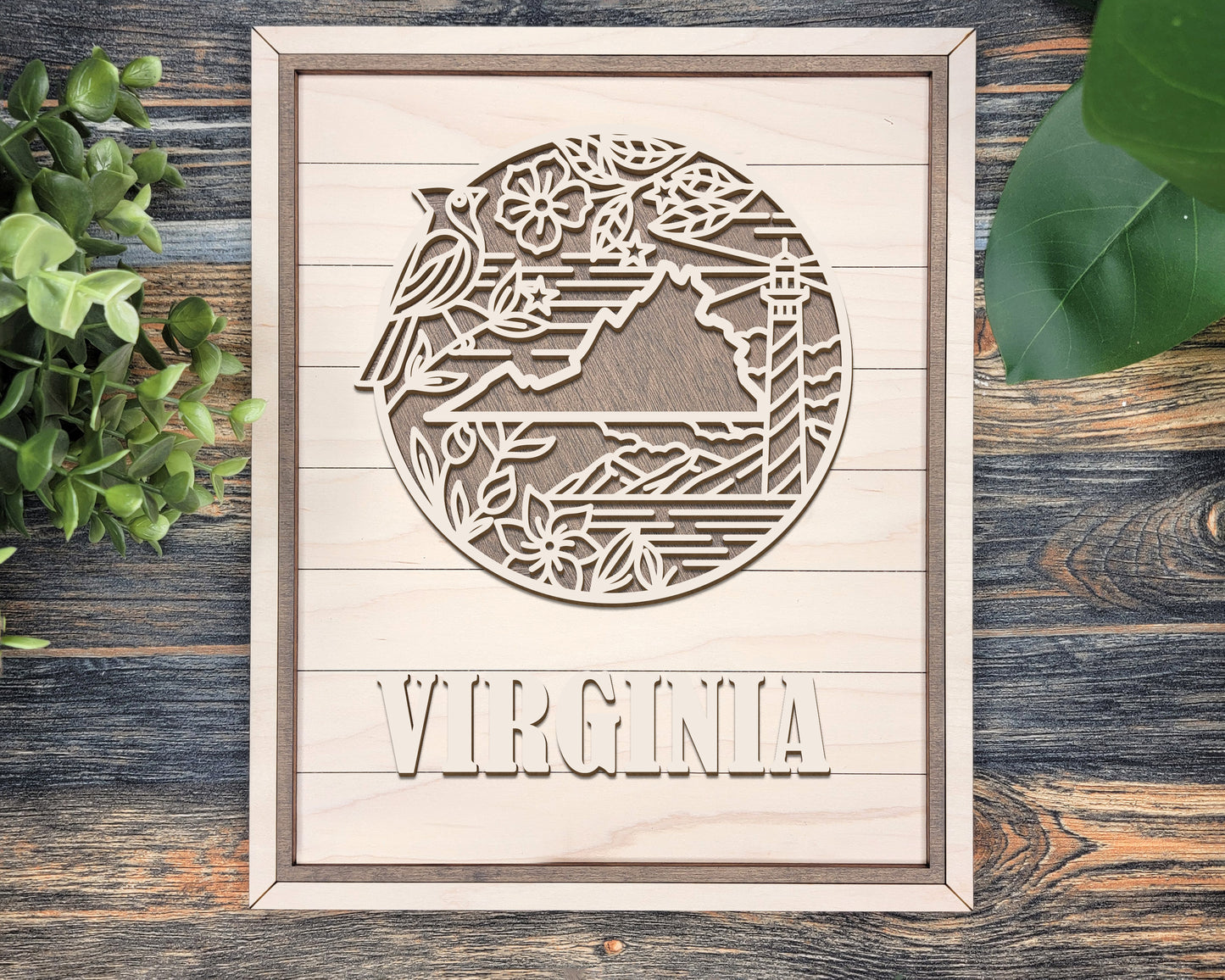 Virginia Heritage Frame Pop Sign
