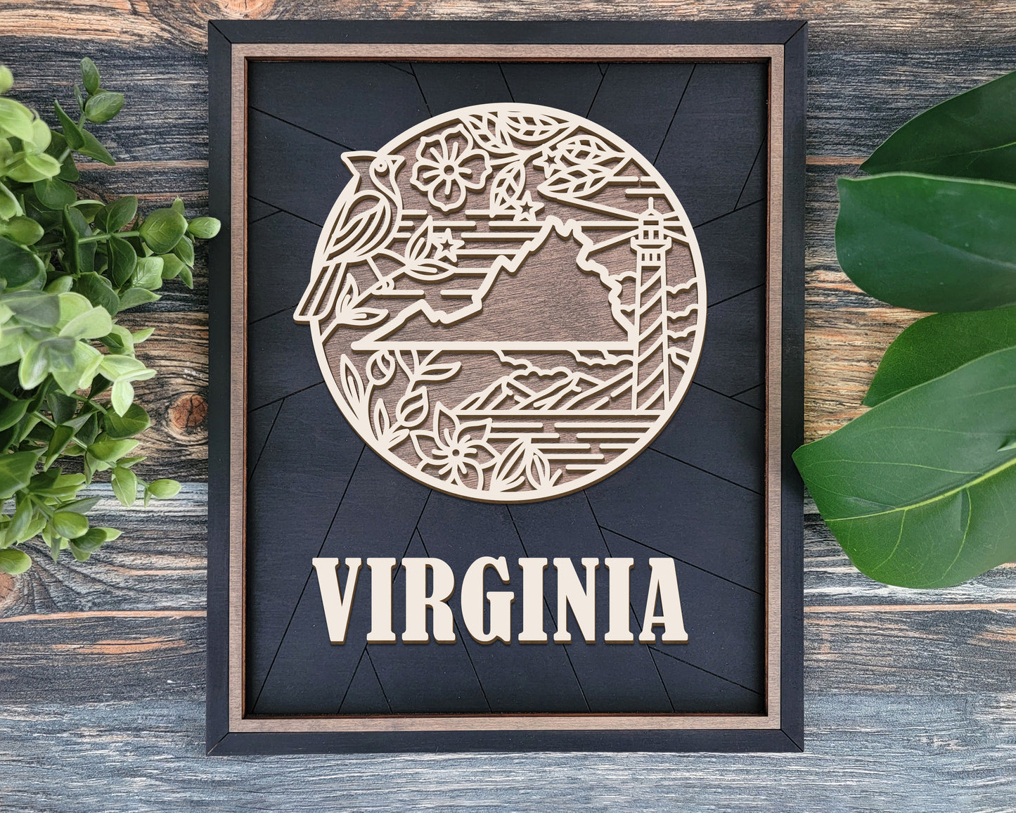 Virginia Heritage Frame Pop Sign