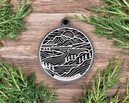 Voyageurs National Park Line Art Ornament