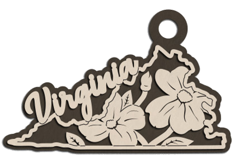 Virginia State Flower Christmas Ornament