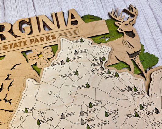 Virginia State Park Map