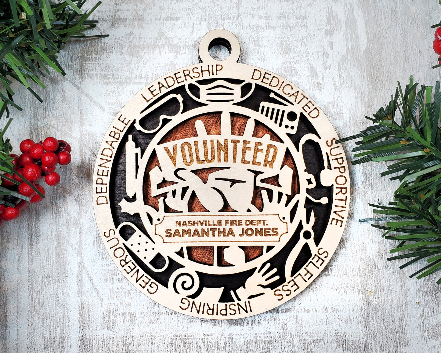 First Responder: Volunteer Ornaments