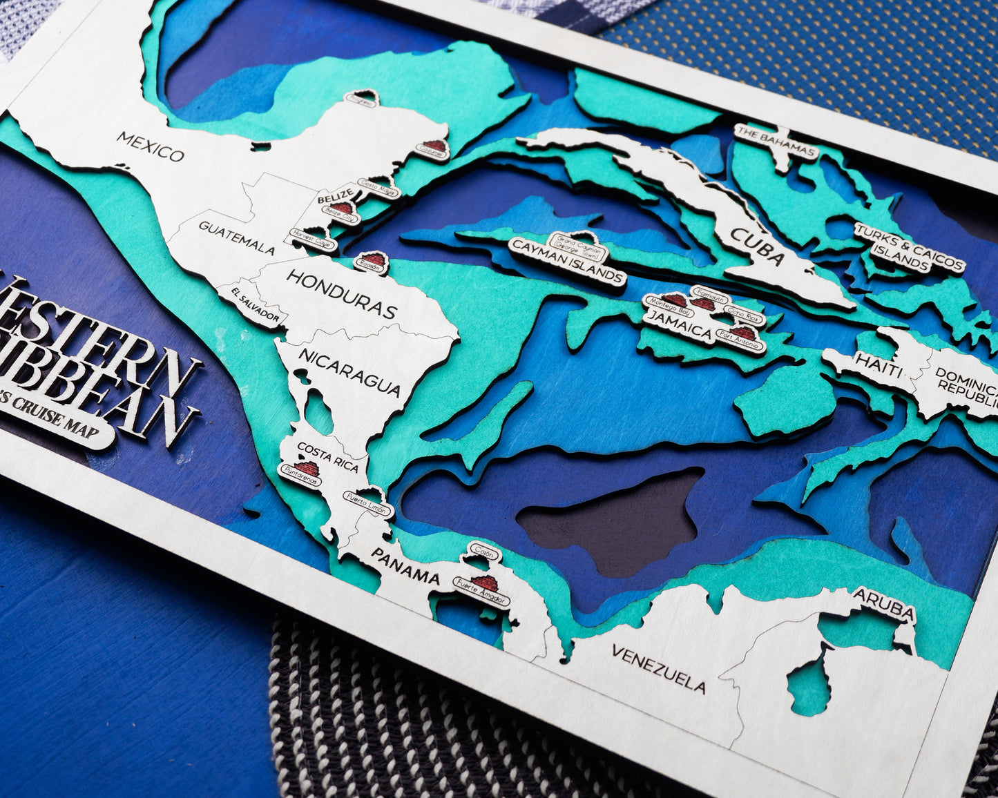 Western Caribbean Cruise Travel Map