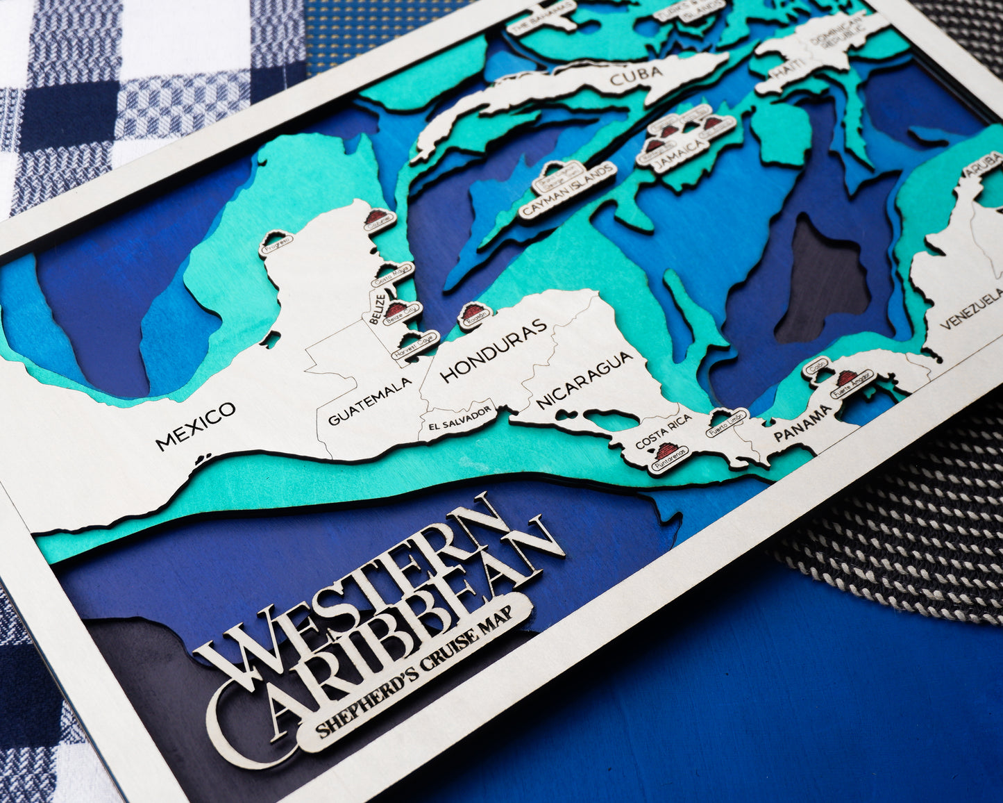 Western Caribbean Cruise Travel Map
