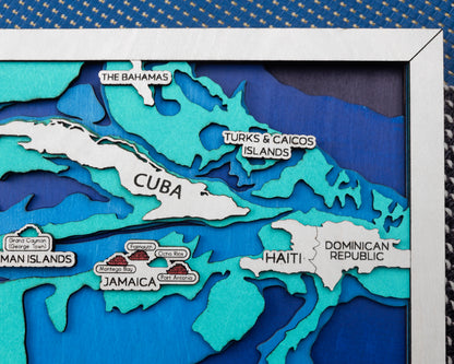 Western Caribbean Cruise Travel Map