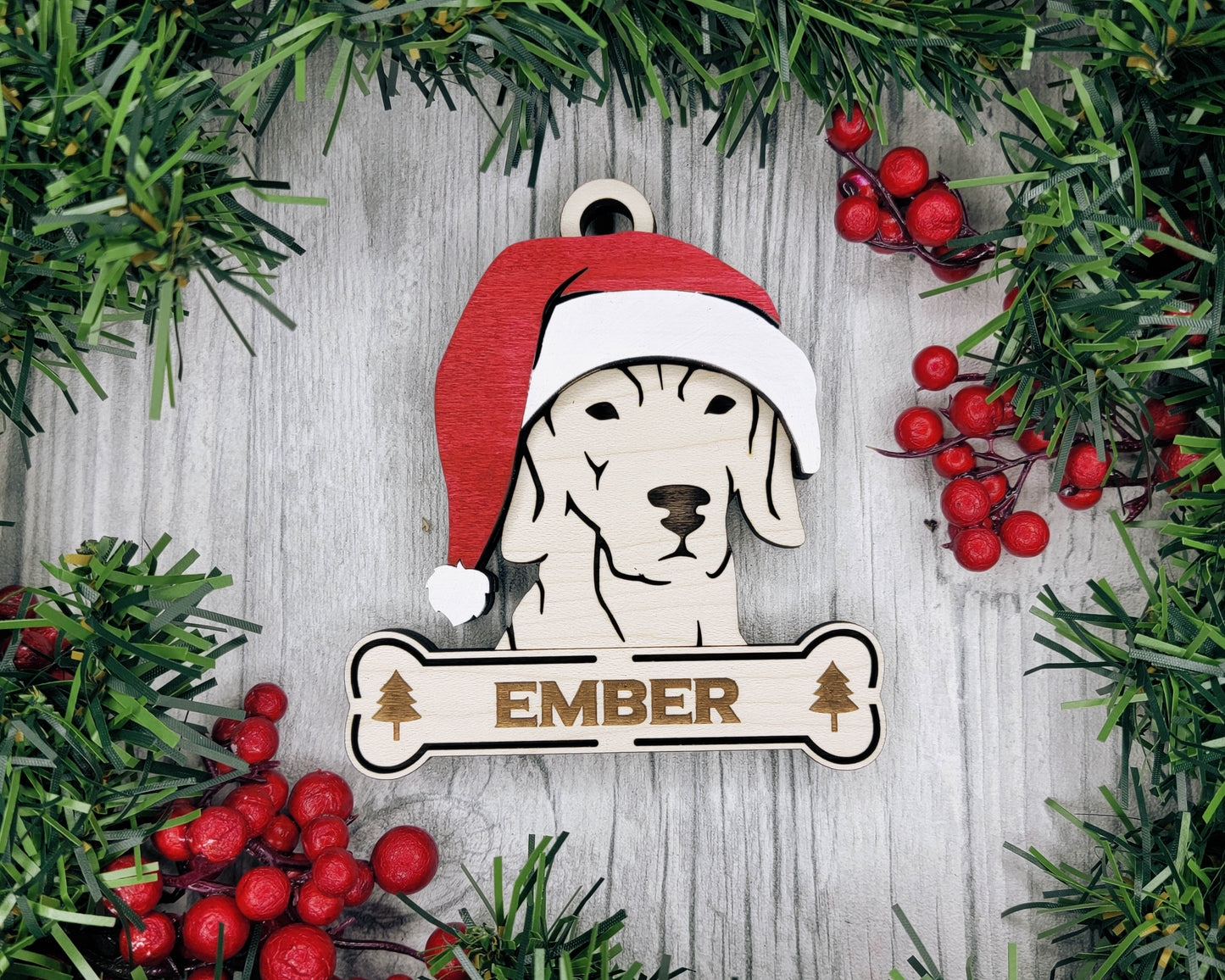 Weimaraner Hat Dog Ornament