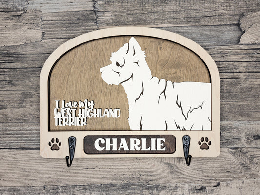 West Highland Terrier Leash Holder