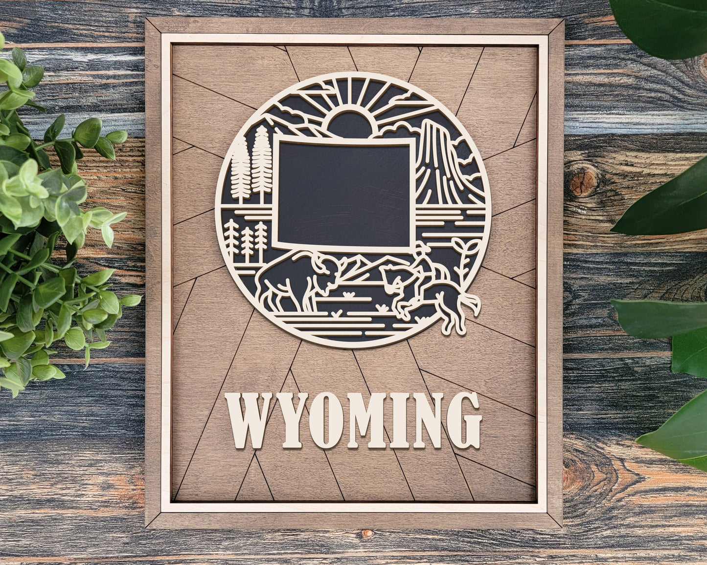 Wyoming Heritage Frame Pop Sign