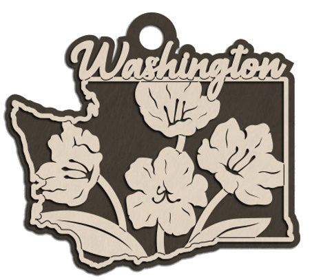 Washington State Flower Christmas Ornament
