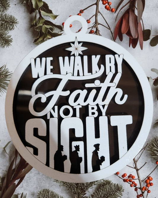 Jesus Series - We Walk by Faith Not By Site (Smoke Background)
