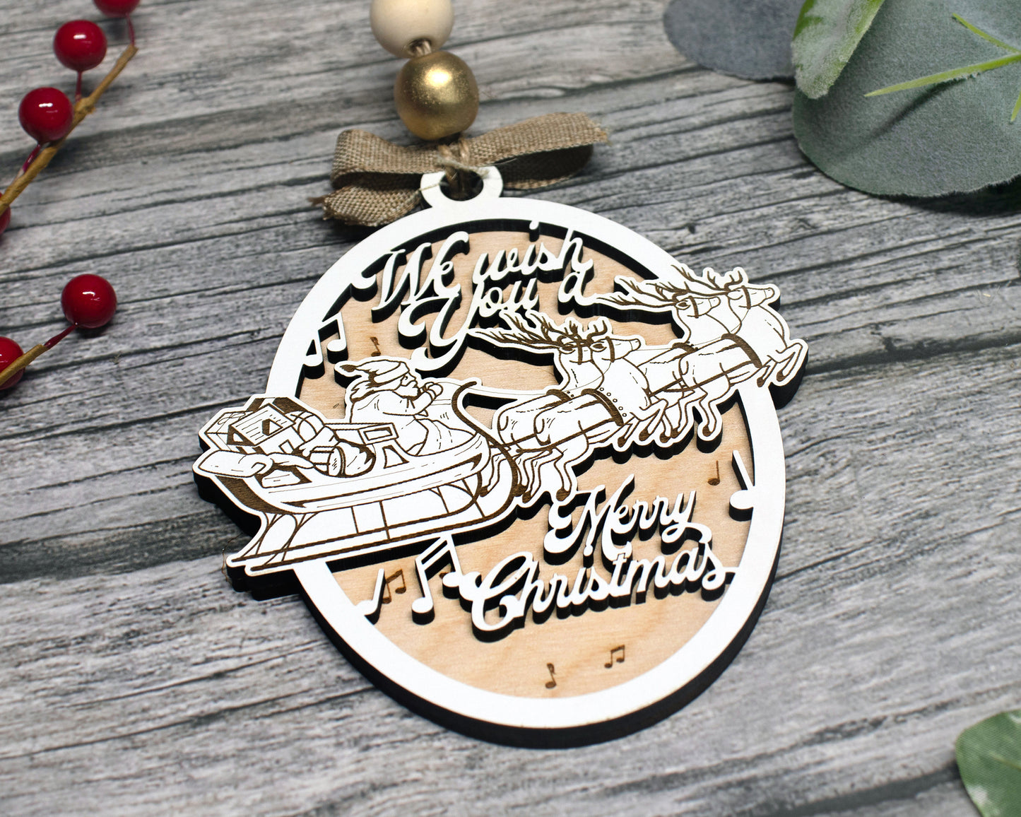 We Wish You a Merry Christmas Carol Ornament