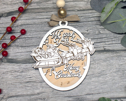 We Wish You a Merry Christmas Carol Ornament
