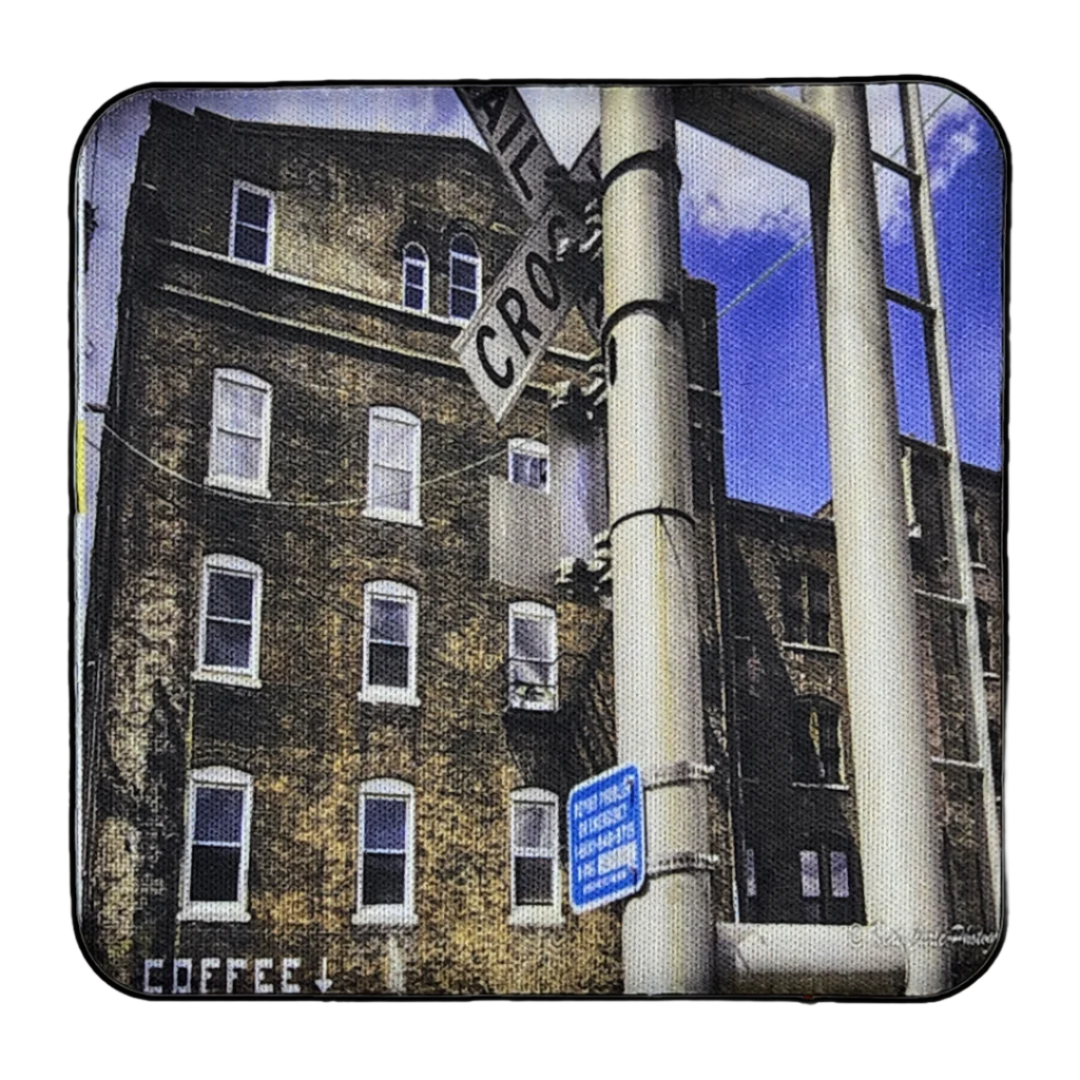 Kansas City West Bottoms Railroad Crossing, Neoprene Square Cup Coaster