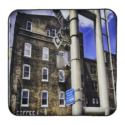 Kansas City West Bottoms Railroad Crossing, Neoprene Square Cup Coaster