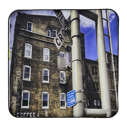 Kansas City West Bottoms Railroad Crossing, Neoprene Square Cup Coaster