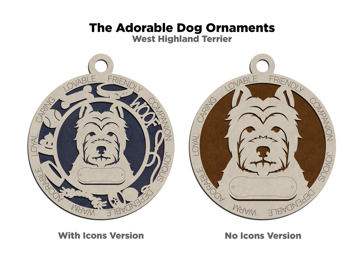 West Highland Terrier Dog Ornament (156)