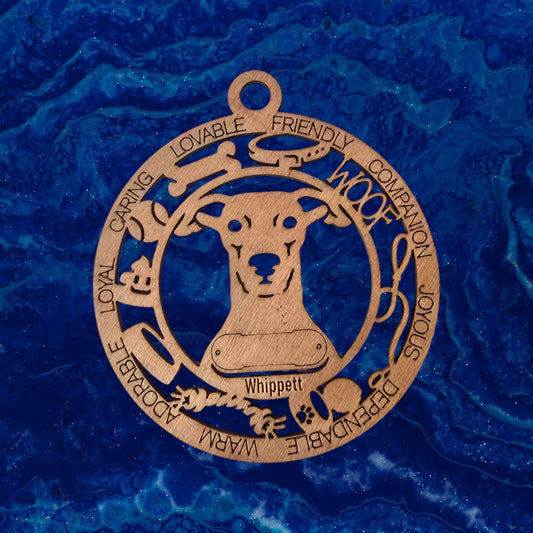Whippet Dog Ornament (157)