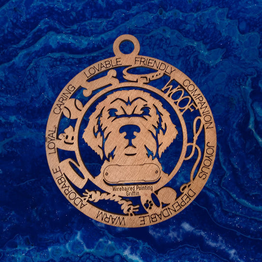 Wirehaired Pointing Griffon Dog Ornament (158)