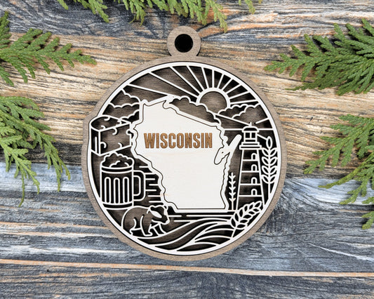 Wisconsin State Heritage Ornament