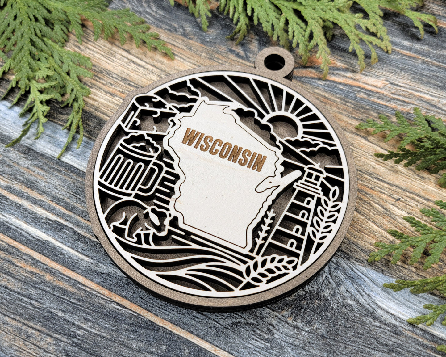 Wisconsin State Heritage Ornament