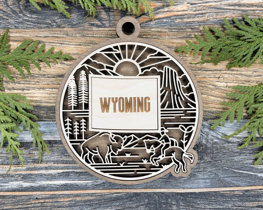 Wyoming State Heritage Ornament