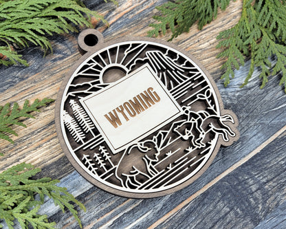Wyoming State Heritage Ornament