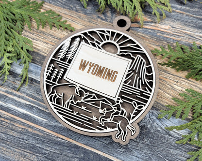 Wyoming State Heritage Ornament