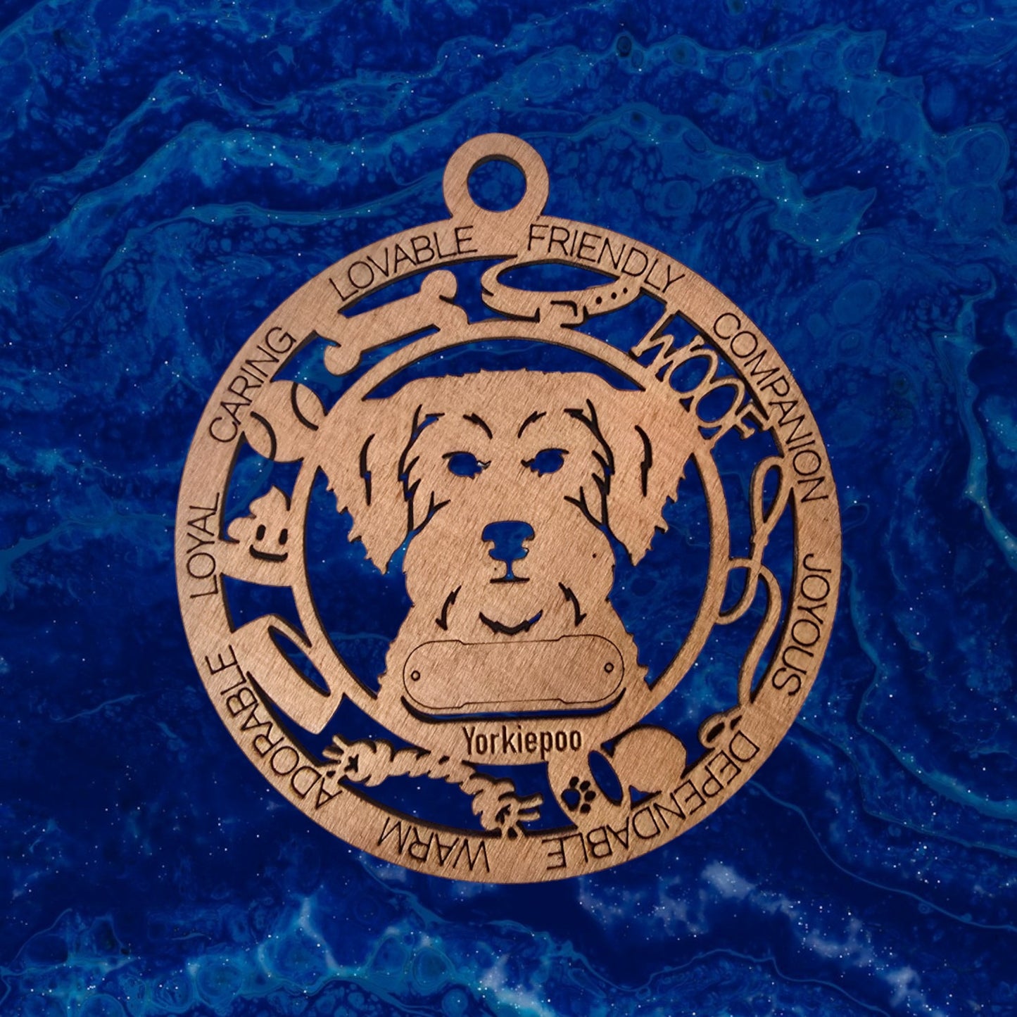 Yorkiepoo Dog Ornament (159)
