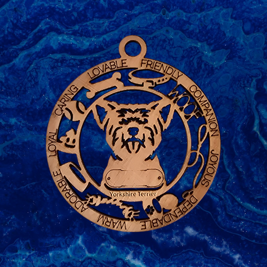 Yorkshire Terrier (Groomed) Dog Ornament (160)