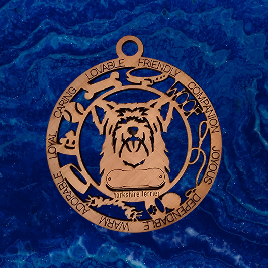 Yorkshire Terrier (Long Hair) Dog Ornament (161)