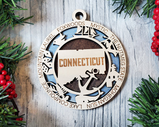 Connecticut State Ornament (07)