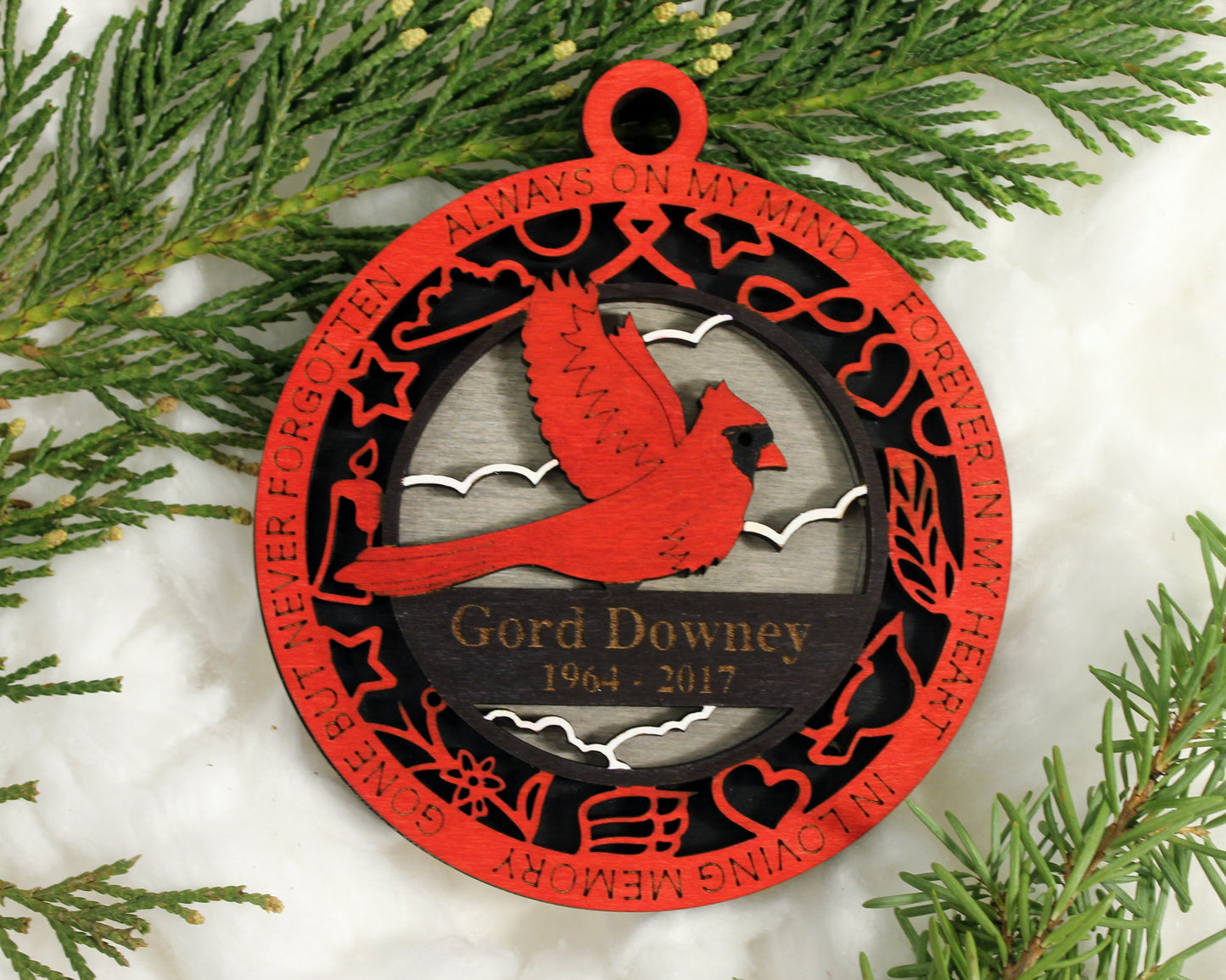 Cardinal In Memory Ornament